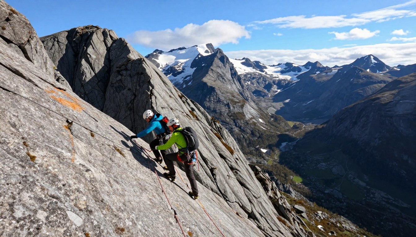 Read more about the article Klatring i Norge – fra klatrevegg til fjellklatring